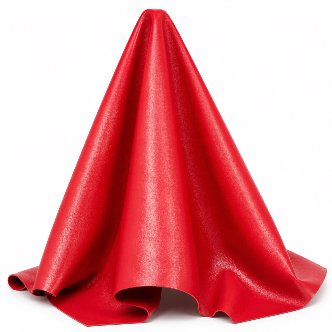 Vibrant Red PVC Utility Material Sheet